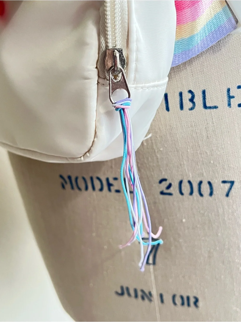 NEW Initial Q Fanny Pack Crossbody Bag with Fruit Charm Chain